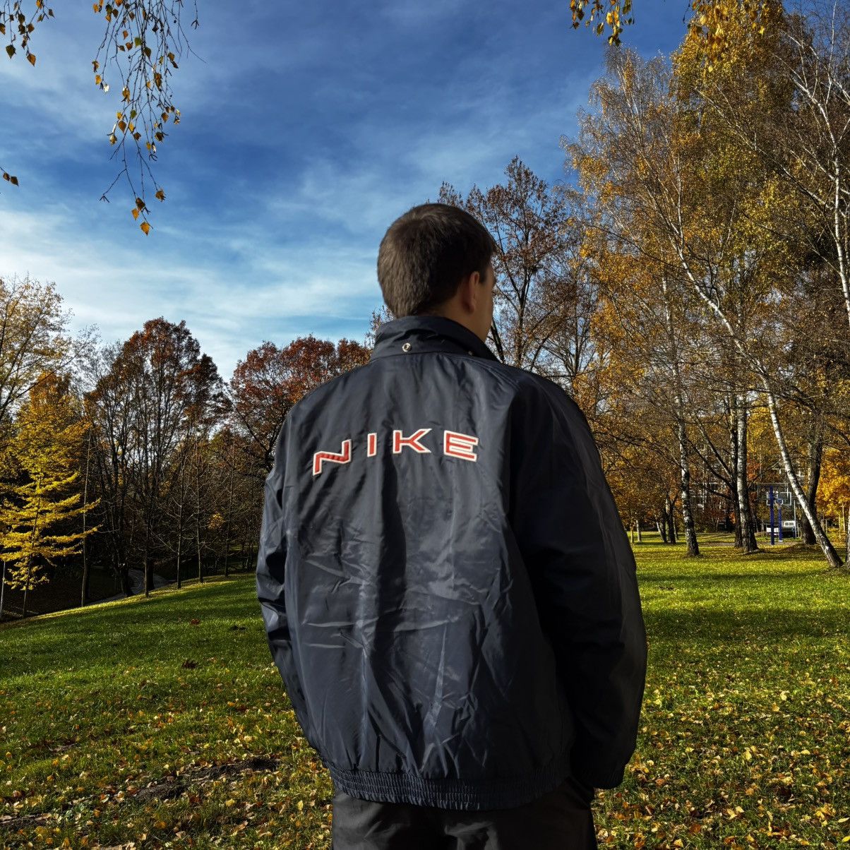 Nike Vintage Nike 90s Track Jacket Y2K Big Logo Swoosh Size US M / EU 48-50 / 2 - 2 Thumbnail