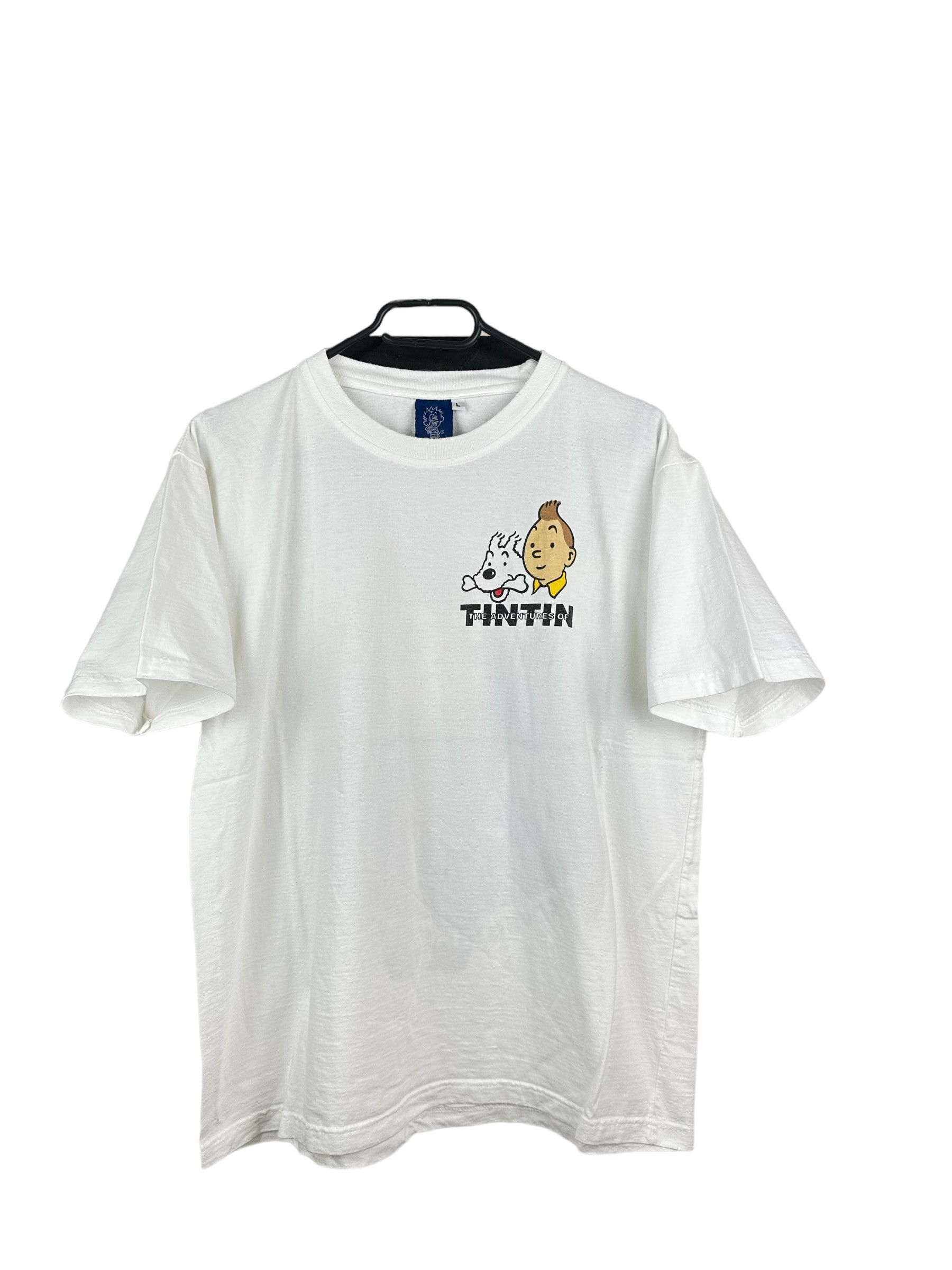 Cartoon Network × Vintage Vintage Adventures Tintin Cigaras Of Pharaon Shirt Tee Rare Size US M / EU 48-50 / 2 - 3 Thumbnail