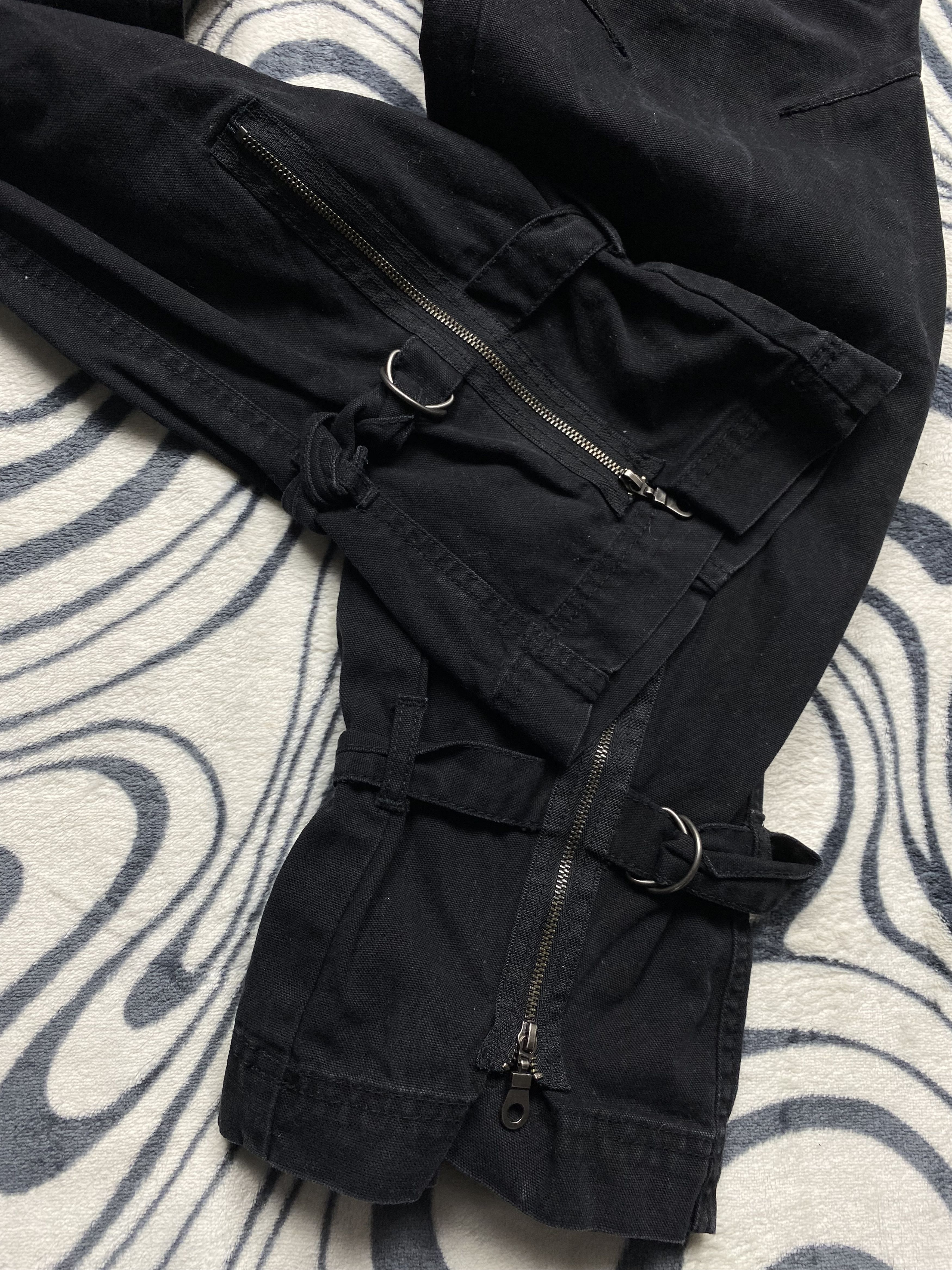 20471120 Vintage Cargo Bondage Parachute Pants Y2K Size US 32 / EU 48 - 3 Thumbnail