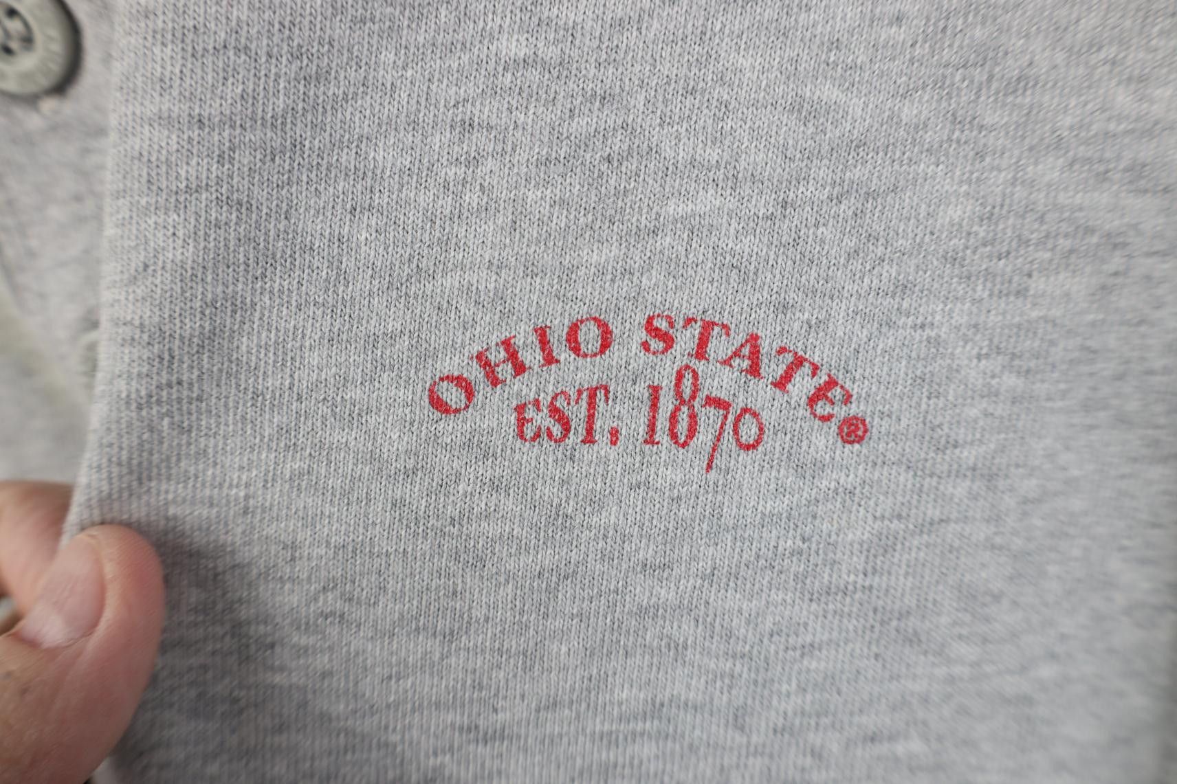 Champion Vintage 90s Champion Ohio State University Henley T-Shirt Size US XL / EU 56 / 4 - 5 Thumbnail