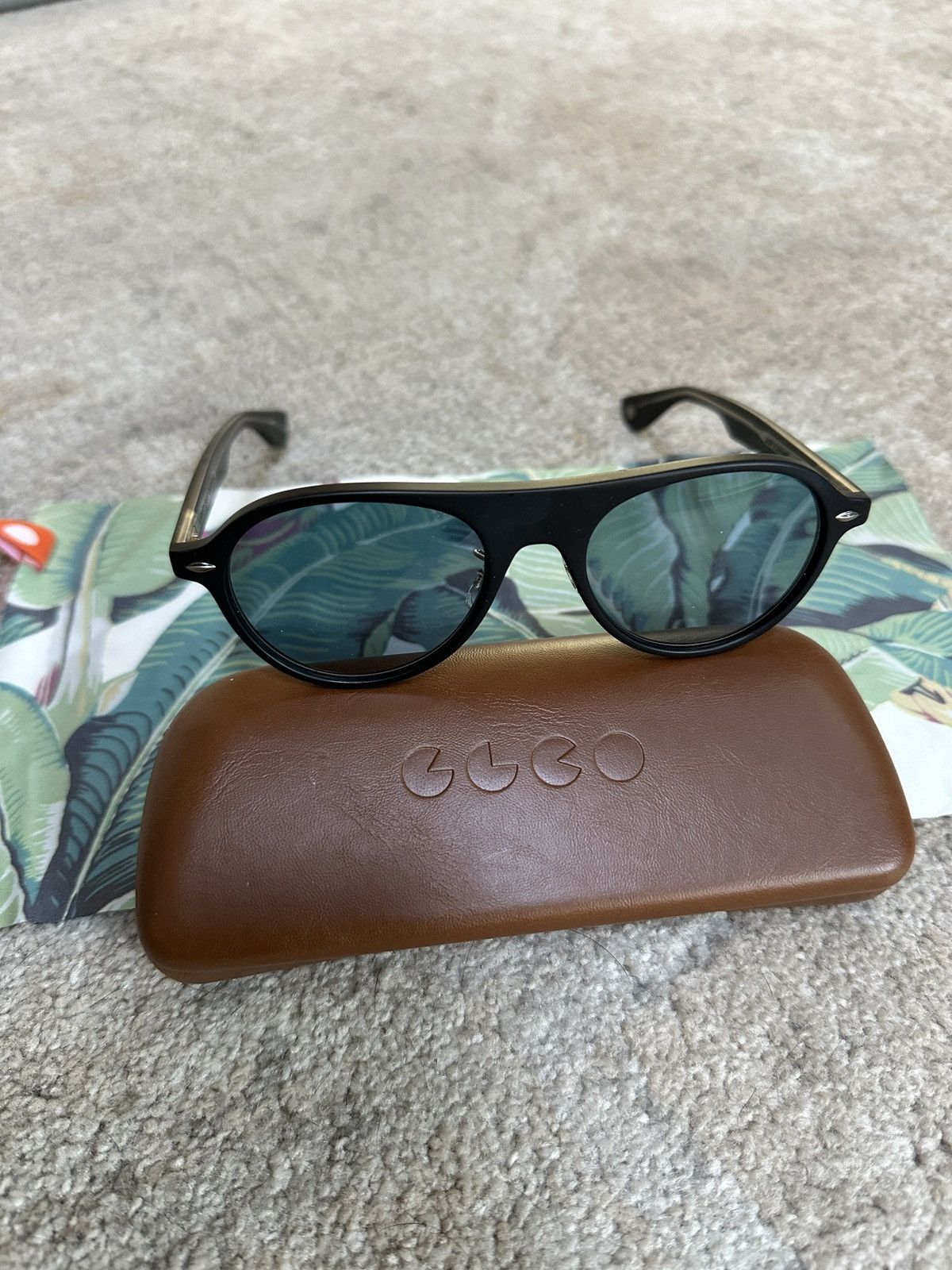 Garrett Leight Lady Eckhart Black MBK Sunglasses Size ONE SIZE - 1 Thumbnail