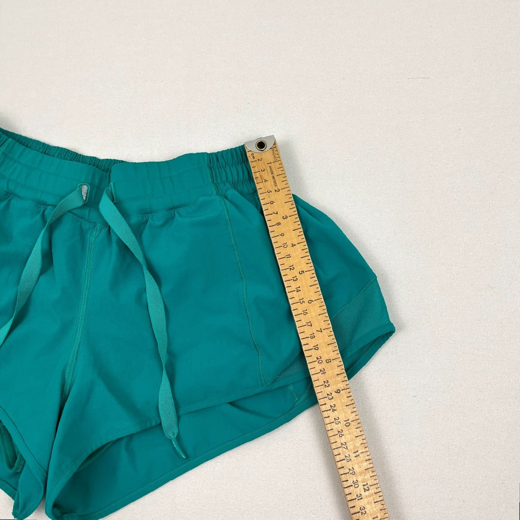 Lululemon Lululemon Hotty Hot Shorts Womens Sz 10 x 2.5" Lined Viridian Green Active Run Size 26" / US 2 / IT 38 - 5 Thumbnail