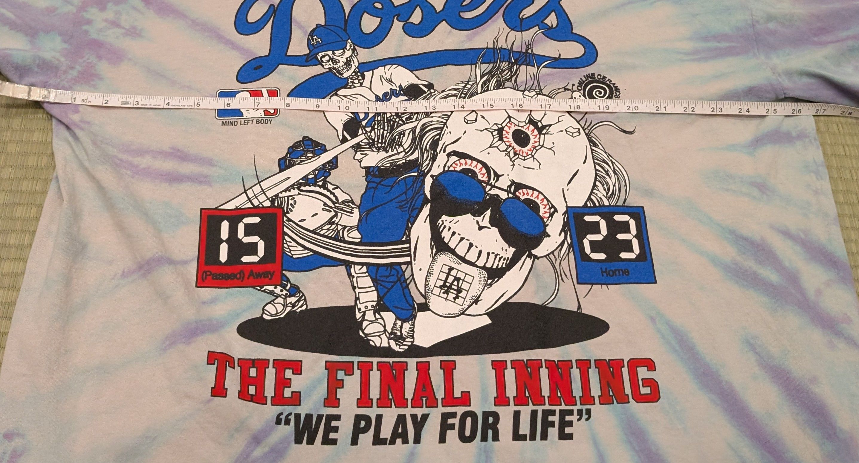Online Ceramics RARE Online Ceramics Los Angeles Dosers Final Inning T-shirt Size US XXL / EU 58 / 5 - 5 Thumbnail