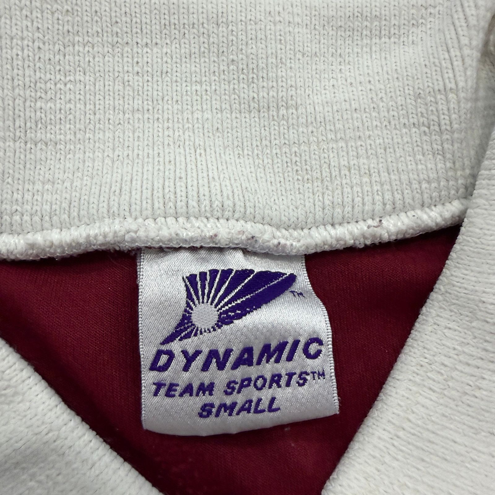 Vintage Vintage Dynamic Soccer Collared Jersey Small Red White 90s Size US S / EU 44-46 / 1 - 4 Thumbnail
