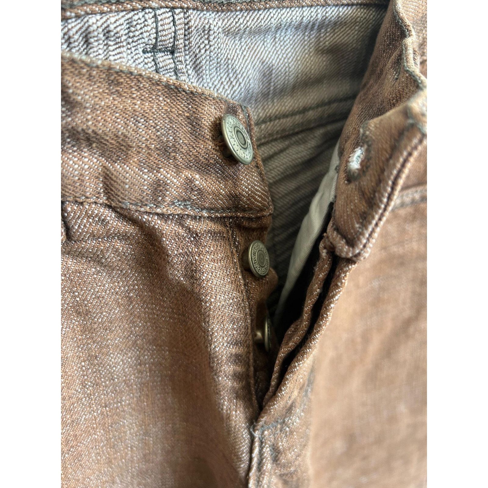 Levi's Vintage Levi's 501 Jeans W28 USA 1996 Brown Selvedge Style Size US 28 / EU 44 - 8 Thumbnail
