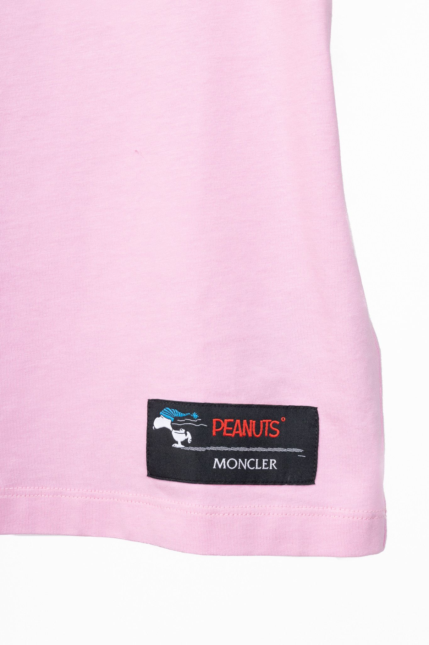 Moncler Moncler Pink Cotton Peanuts-Graphic T-Shirt Size XS / US 0-2 / IT 36-38 - 8 Thumbnail
