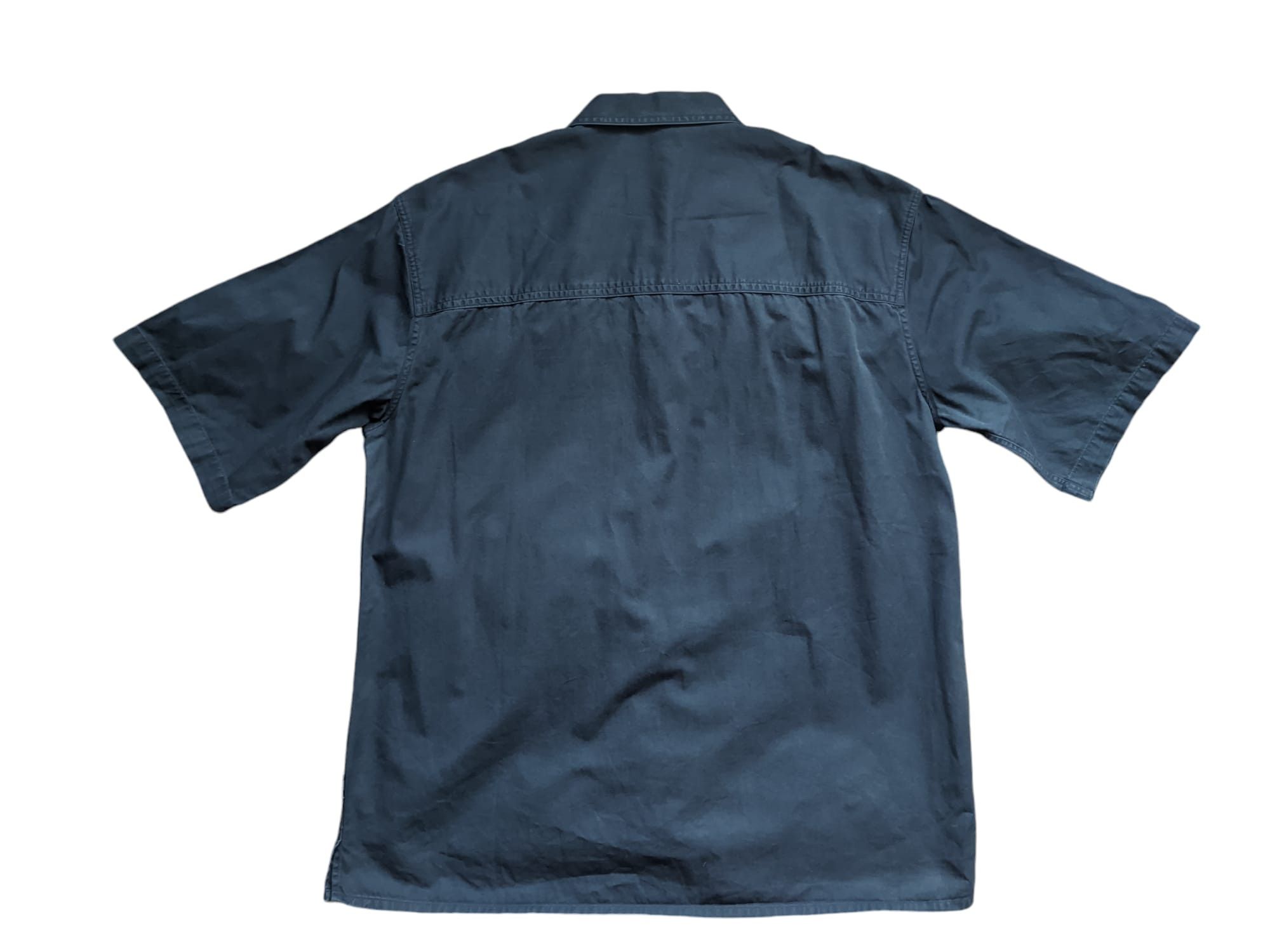 AMI AMI Short Sleeve Navy Button Down Size US L / EU 52-54 / 3 - 4 Thumbnail