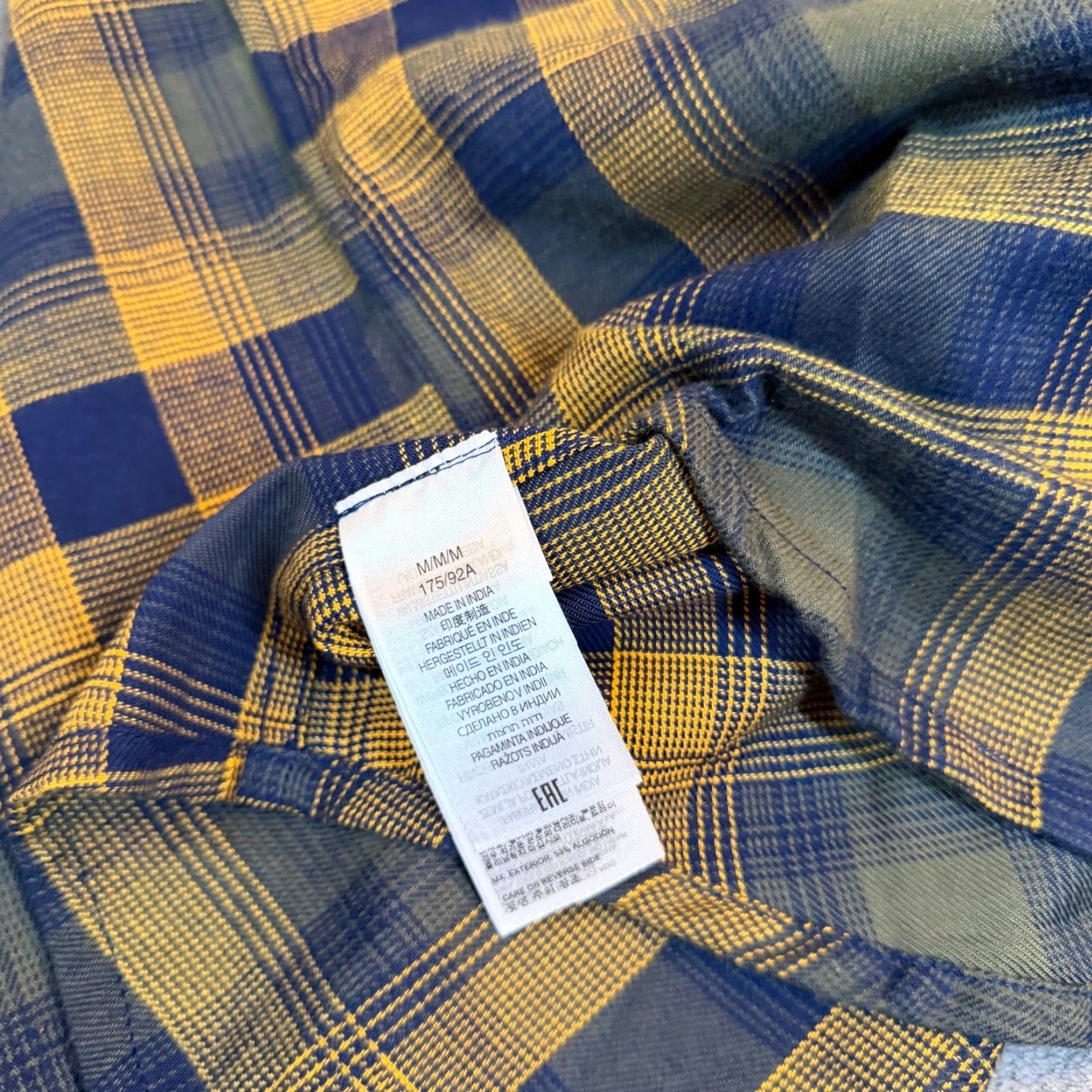 Marmot Marmot Fairfax Novelty Lightweight Flannel Shirt Mens M Navy Yellow Plaid Casual Outdoors Size US M / EU 48-50 / 2 - 7 Thumbnail