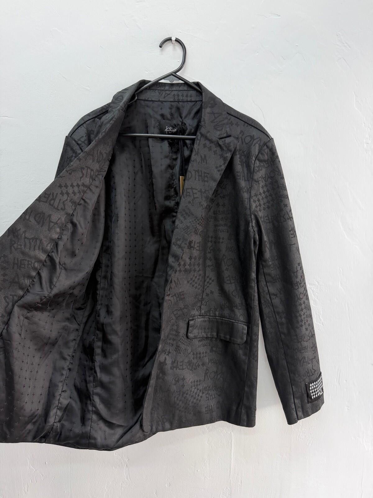 Ksubi new Ksubi mens black grease blazer jacket medium m suit 2 Size US M / EU 48-50 / 2 - 5 Thumbnail