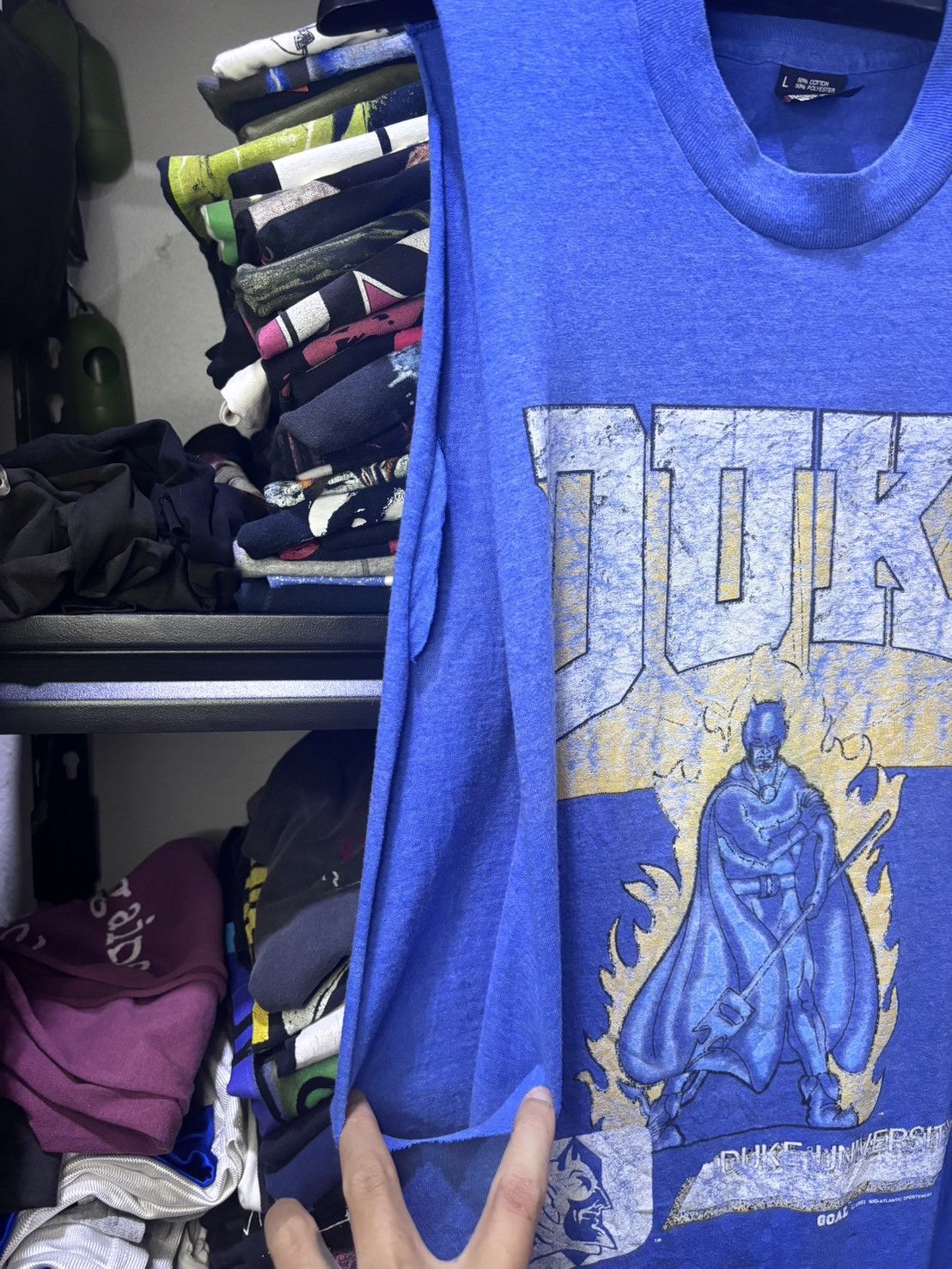 Vintage Vintage Duke blue devils cut sleeves Size US L / EU 52-54 / 3 - 6 Thumbnail