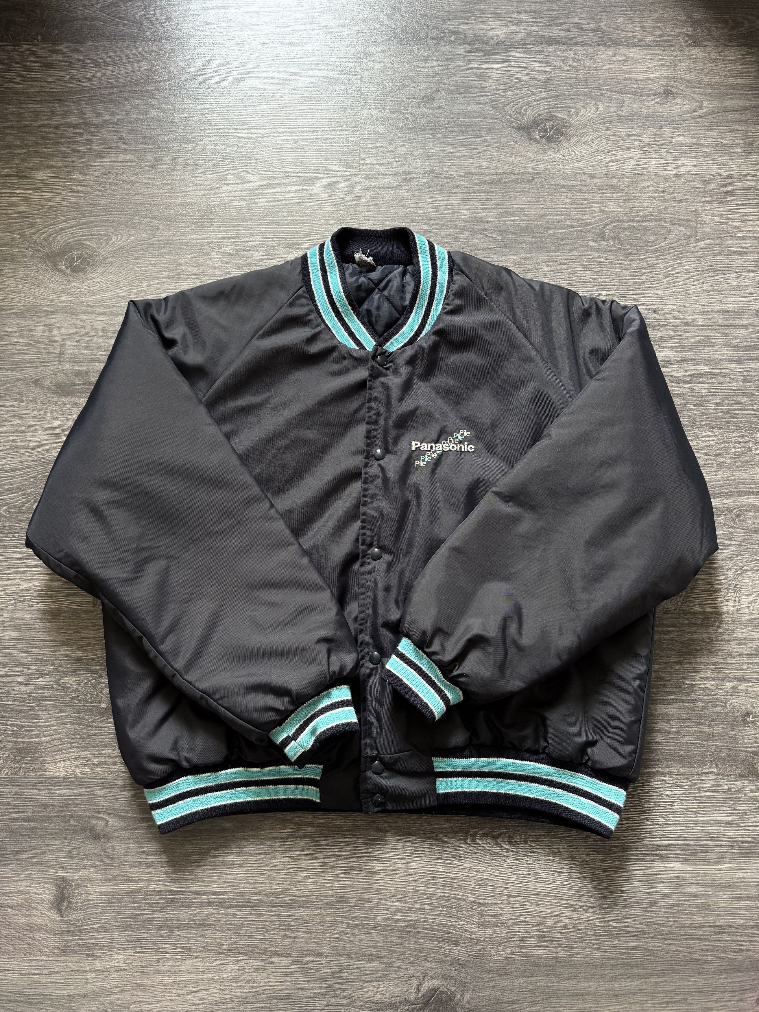 Vintage RARE Vintage 80s Panasonic Bomber Jacket Size US L / EU 52-54 / 3 - 6 Thumbnail