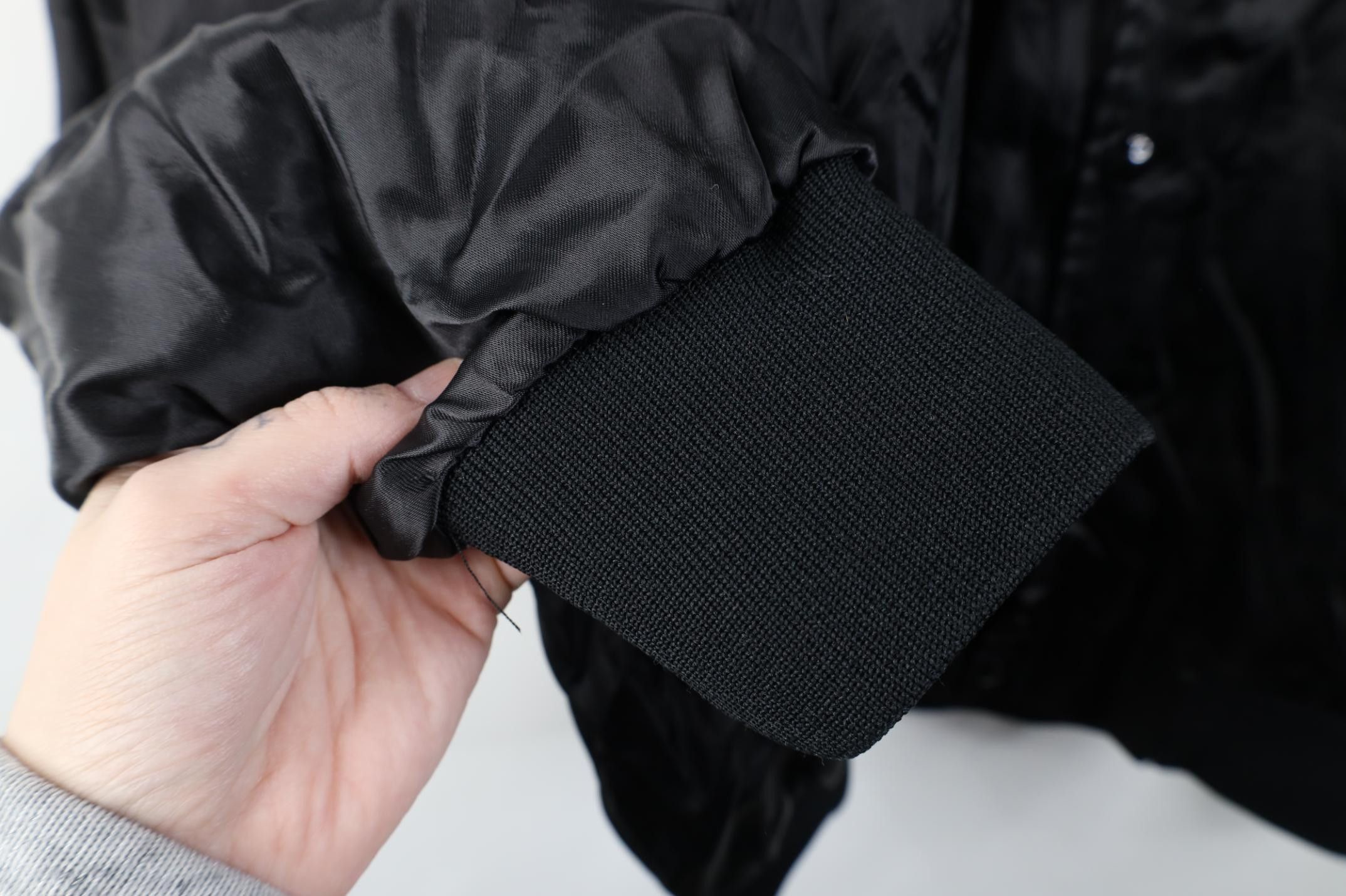 Vintage Vintage 80s 90s Streetwear Satin Bomber Jacket Black USA Size US L / EU 52-54 / 3 - 6 Thumbnail