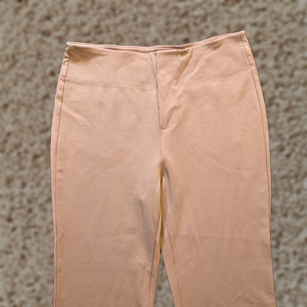 Vintage Halara Pants Womens Regular Medium Brown Flare Stretch Pull On Casual Basic Capsule Size 32" / US 10 / IT 46 - 1 Thumbnail