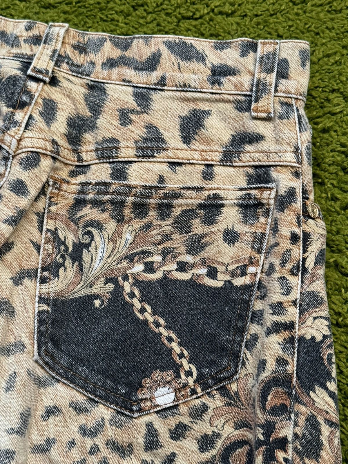 Just Cavalli × Roberto Cavalli Roberto Cavalli 90s archive golden chains leopard Jeans Size 25" / US 0 / IT 36 - 8 Thumbnail