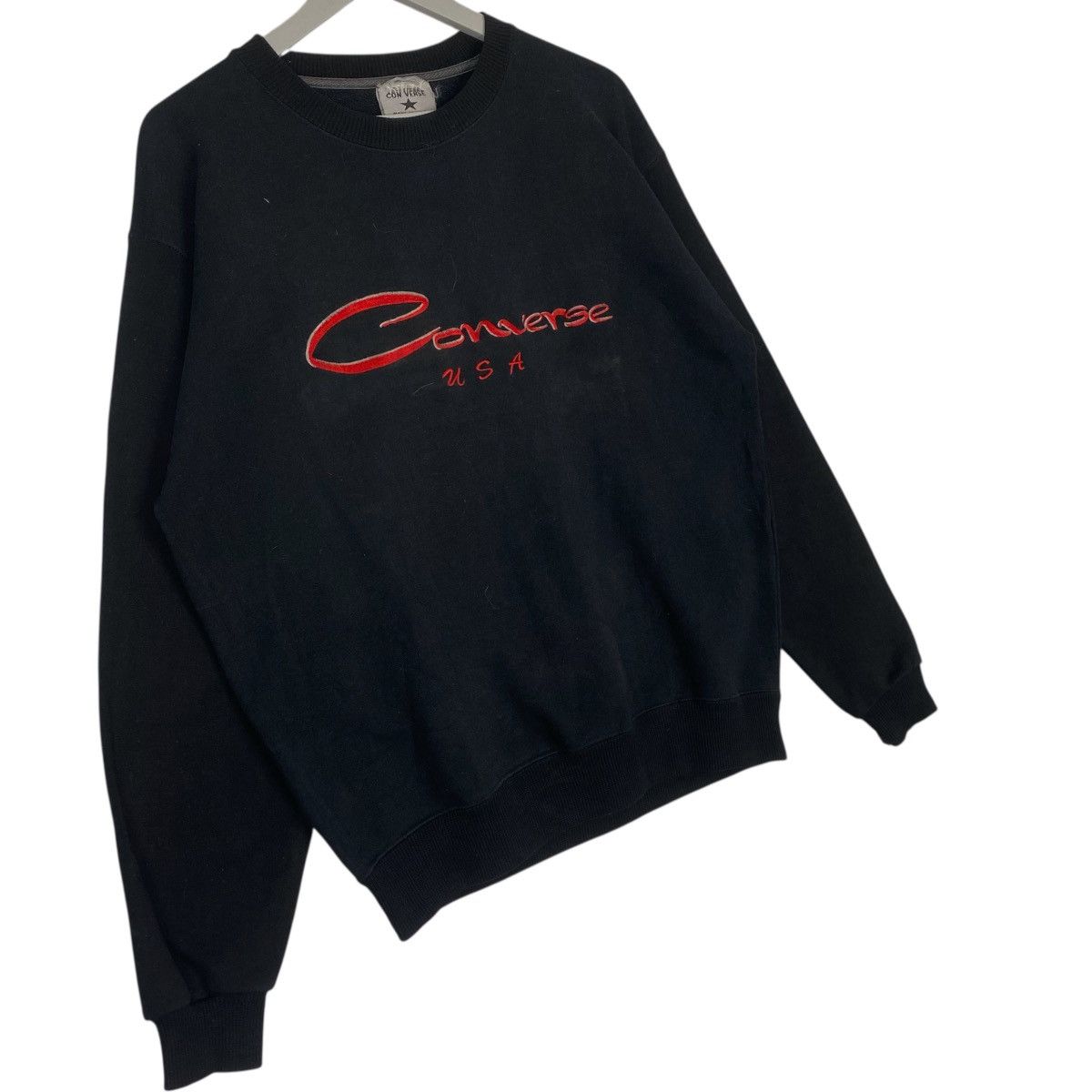 Other Vintage Converse All Star Crewneck Sweatshirt Black Size L Size US L / EU 52-54 / 3 - 3 Thumbnail