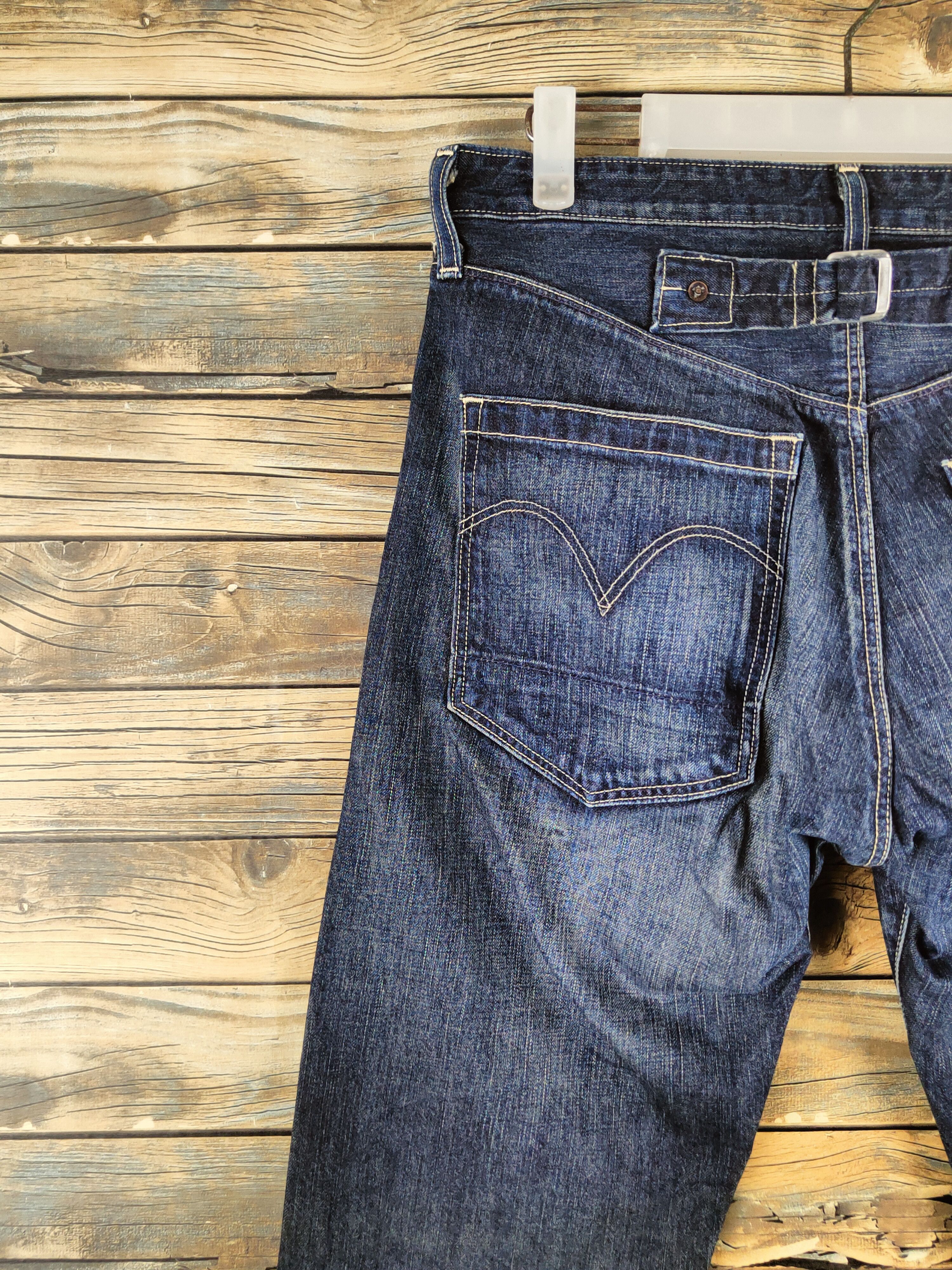 Levi's Levi's Dark Blue Distressed Ripped Jeans #S2839 Size US 31 - 8 Thumbnail