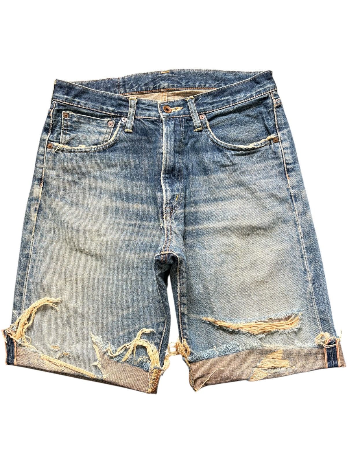 Edwin Japanese Edwin 505X Selvedge Rusty Wash Distressed Jeans Size US 31 - 1 Thumbnail