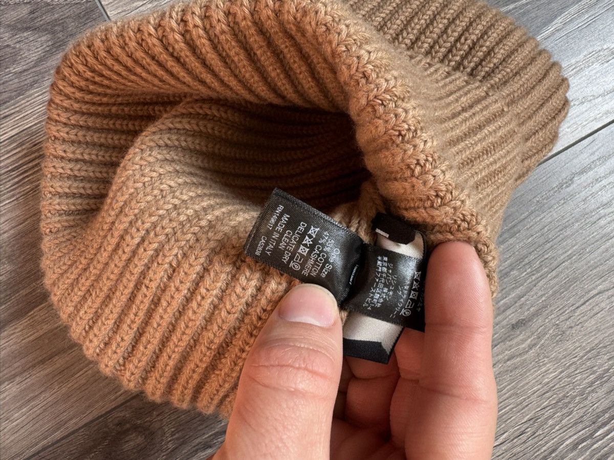 Alfred Dunhill Dunhill Cotton - cashmere Knitted Hat in Beige Size ONE SIZE - 6 Thumbnail