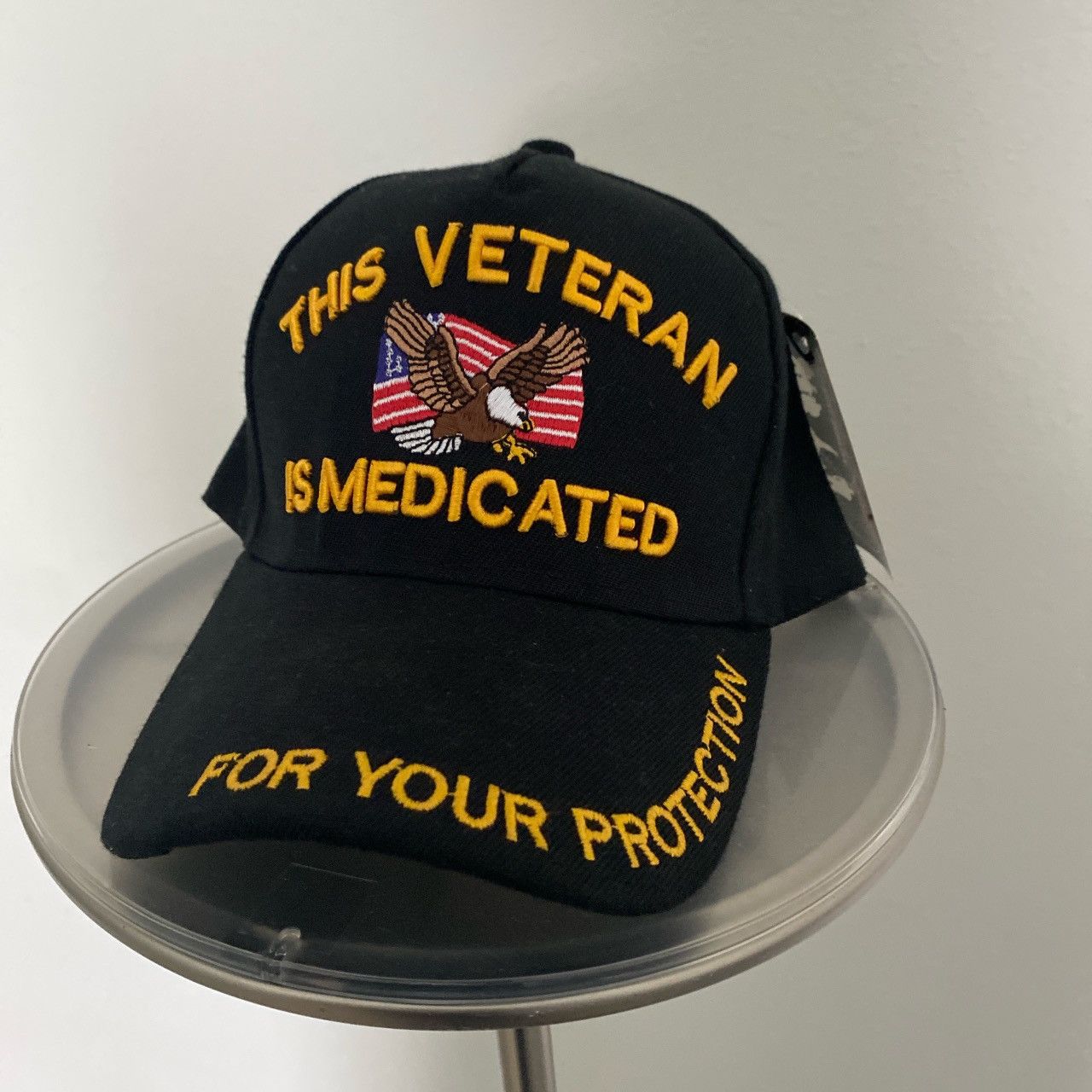 Vintage THIS VETERAN IS MEDICATED DAD HAT Size ONE SIZE - 1 Thumbnail