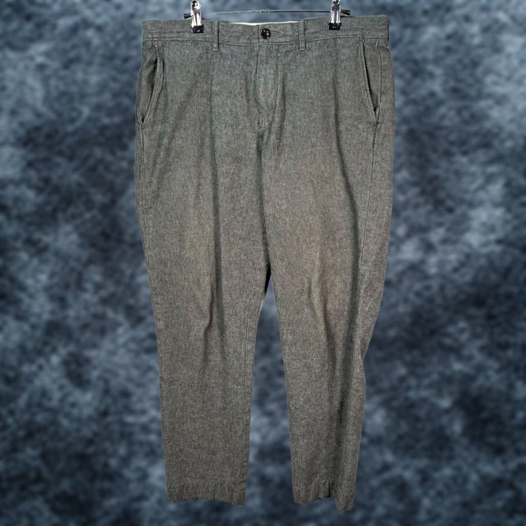 J.Crew J. Crew Mens 34x29 Heather Gray Cotton Pants Relaxed Fit Casual Trousers Size US 34 / EU 50 - 1 Thumbnail