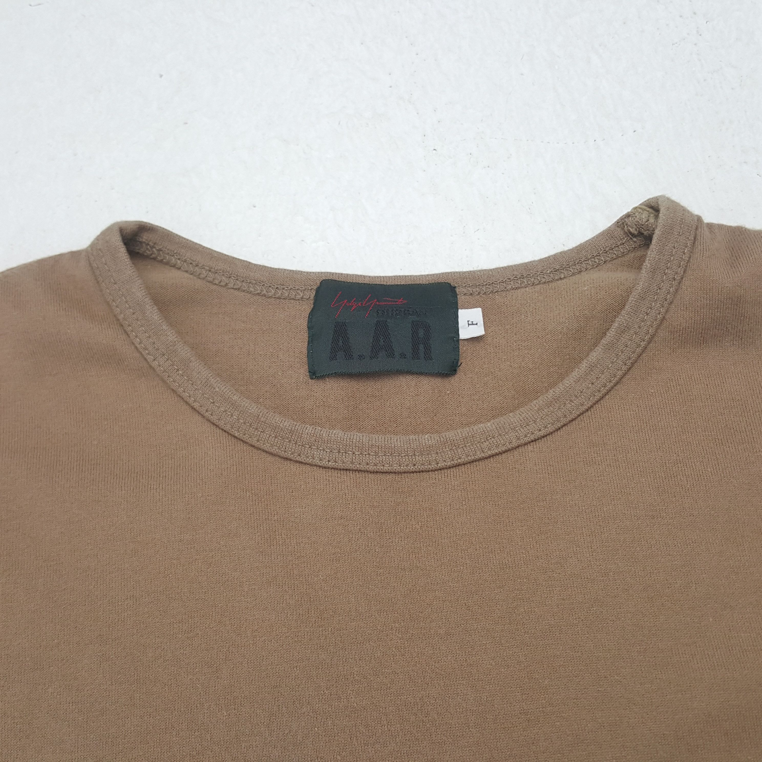 Japanese Brand × Vintage × Yohji Yamamoto Vintage Yohji Yamamoto AAR Custom Spell Out Logo Tshirt Size US S / EU 44-46 / 1 - 4 Thumbnail