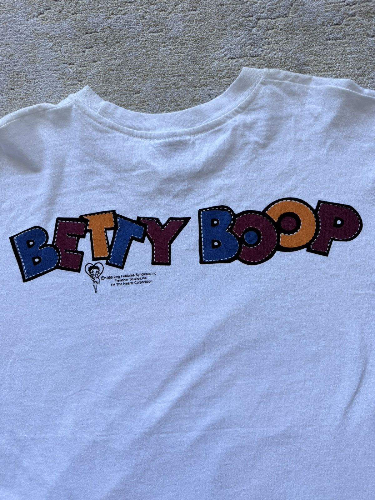 Other Vintage 1996 Betty Boop Daisy Flowers Cartoon Graphic Tee Size US XL / EU 56 / 4 - 5 Thumbnail