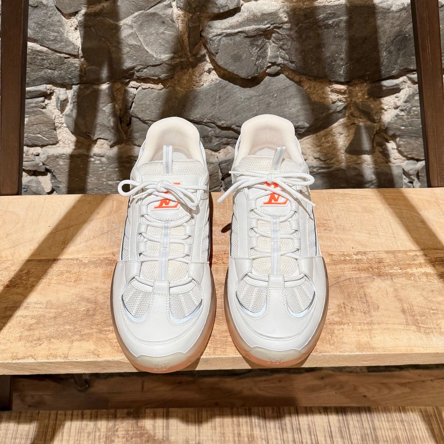 Louis Vuitton Louis Vuitton x Lucien Clark White Leather "A View" Sneakers Size US 8.5 / EU 41-42 - 2 Thumbnail