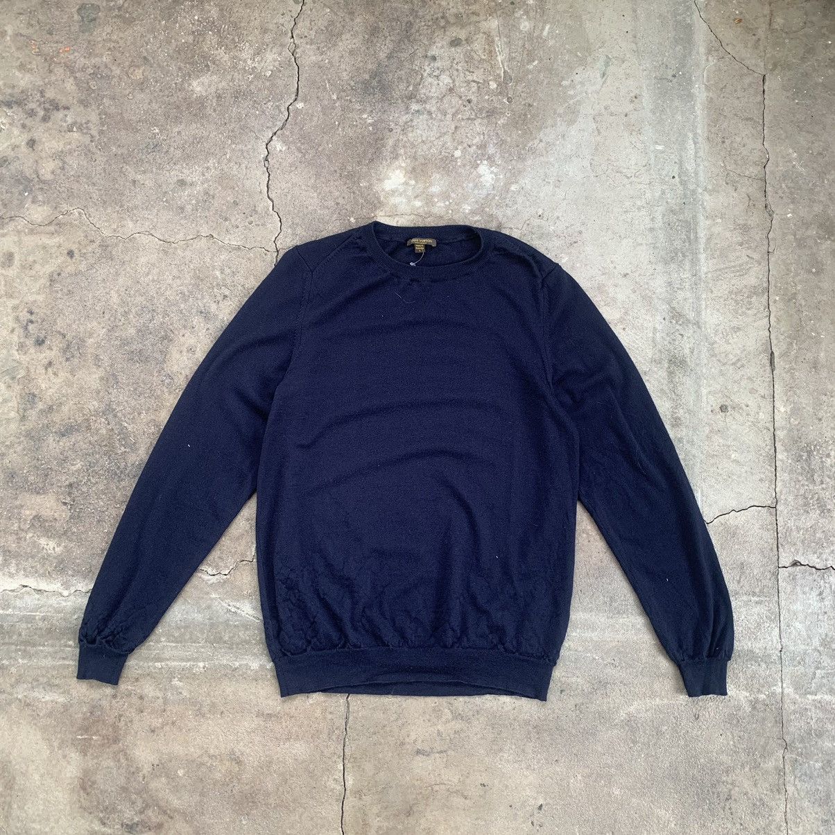 image of Louis Vuitton Uniform Sweater in Navy, Men's (Size XL)