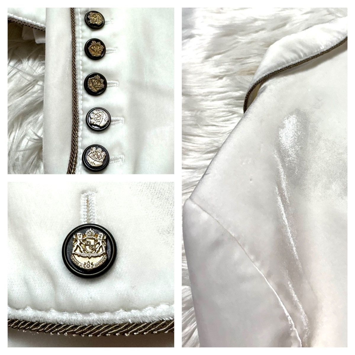 Dolce & Gabbana runway Dolce & Gabbana N crown decoration velvet jacket Size XS / US 0-2 / IT 36-38 - 4 Thumbnail