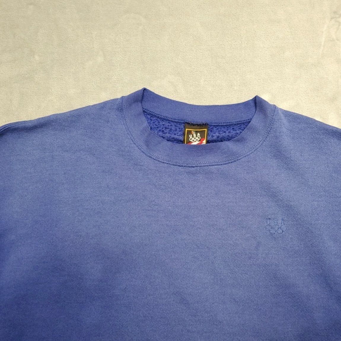 JCPenney VTG JCPenney Olympic Crewneck Sweatshirt Mens XL Faded Blue Pullover Fleece USA Shirt Men XL Blue Vintage Sweatshirt USA Size US XL / EU 56 / 4 - 3 Thumbnail