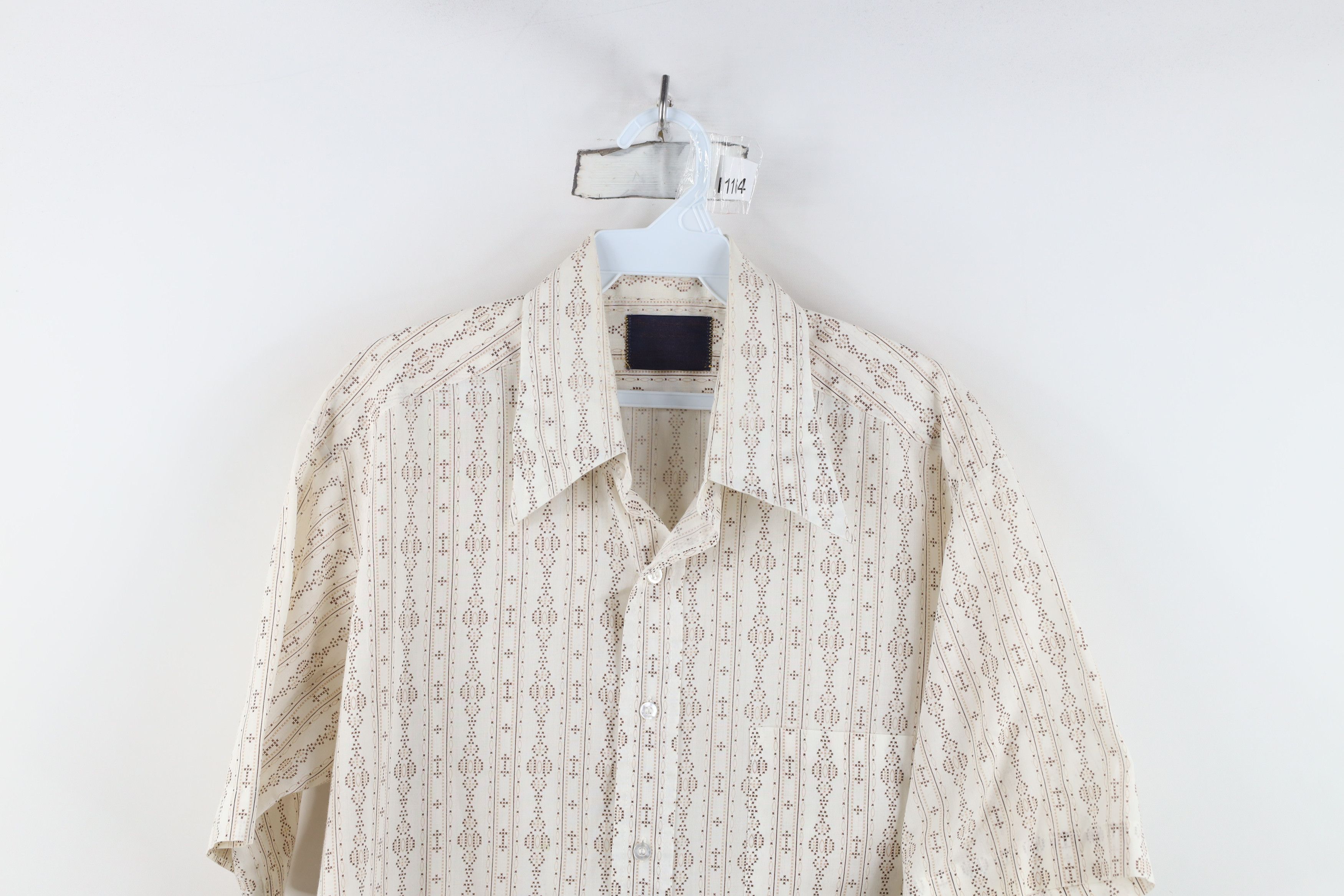 Vintage Vintage 70s Mid Century Modern MCM Short Sleeve Button Shirt Size US M / EU 48-50 / 2 - 2 Thumbnail