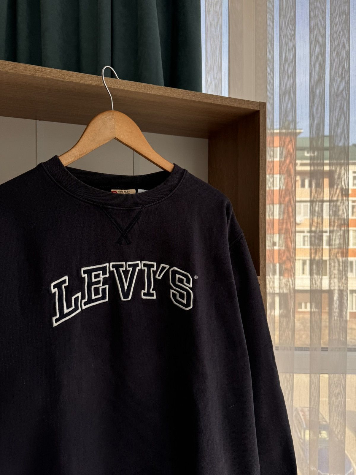 Levi's Vintage Clothing × Vintage VTG Levi’s Big Logo Navy Sweatshirt Size US M / EU 48-50 / 2 - 5 Thumbnail