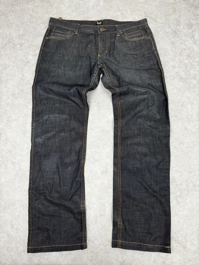 Dolce & Gabbana 2000s Dolce & Gabbana Navy Brut Large Denim Jeans Size US 34 / EU 50 - 1 Thumbnail