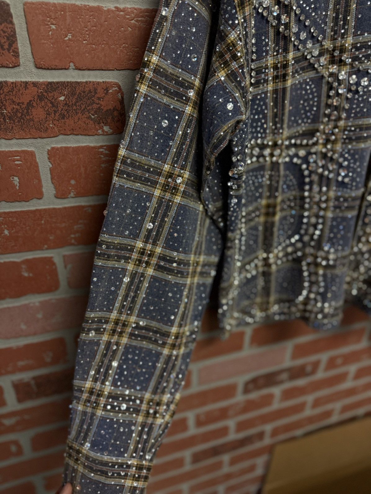 Vale Valley Crystal Flannel Long Sleeve Stones Size S (NEW) 💎 Size US S / EU 44-46 / 1 - 7 Thumbnail