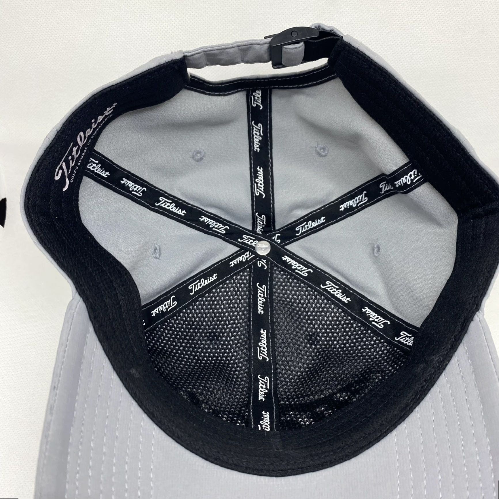Titleist Titleist Golf Hat Cap Unisex Strapback ‘BBSI’ Adjustable Strap White Script Gray Cap Baseball Adjustable Unisex Adults Men Women Mens Womens Size ONE SIZE - 7 Thumbnail