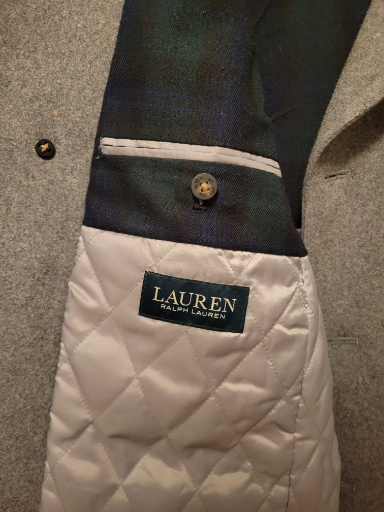 Ralph Lauren Ralph Lauren Lauren Wool Peacoat – Grey – Double Breasted Size US L / EU 52-54 / 3 - 2 Thumbnail