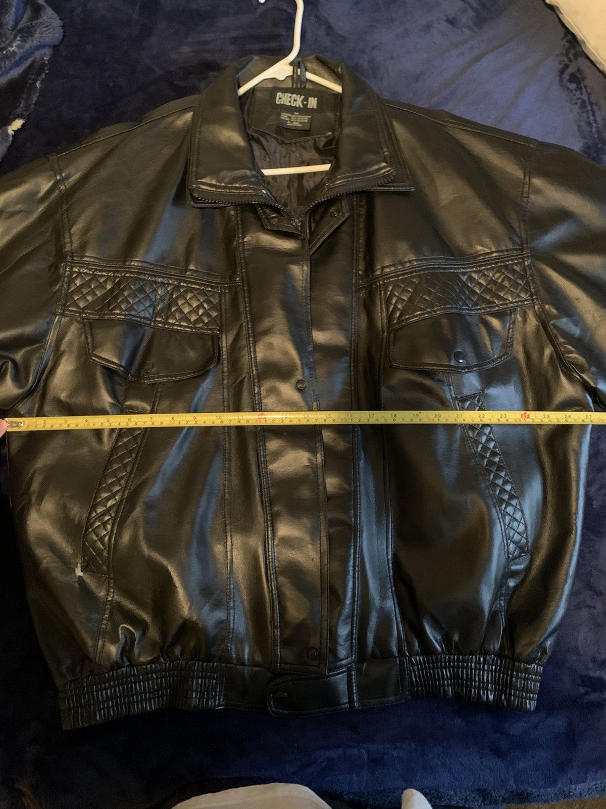 Vintage Fake Leather Jacket Y2K Streetwear Vintage Fashion Opium 00s Size US XXL / EU 58 / 5 - 9 Thumbnail