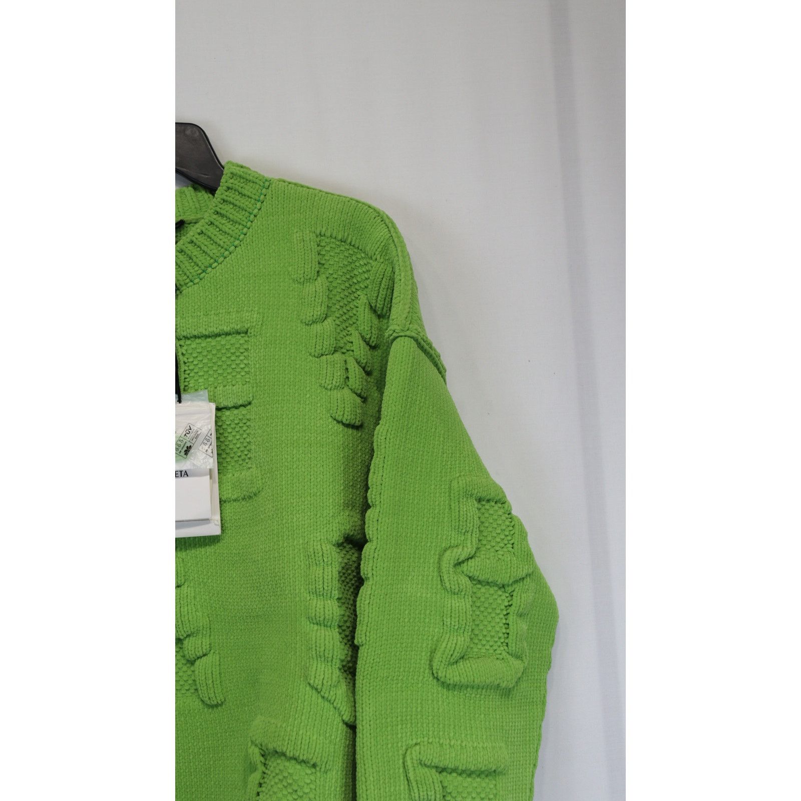 Bottega Veneta o1rshd1 Alphabet Chenille Knitwear Sweater in Green Size US S / EU 44-46 / 1 - 3 Thumbnail