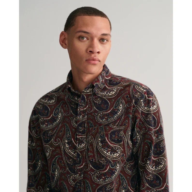 Gant Gant Paisley Corduroy Button Shirt Plumped Vintage RRL Style Size US XL / EU 56 / 4 - 3 Thumbnail
