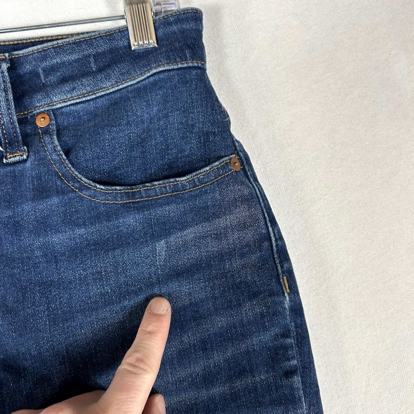 Madewell Madewell Jeans Women's 28 Blue Denim High Rise Skinny Stretch 5-Pocket Modern Distressed No Size 28" / US 6 / IT 42 - 4 Thumbnail
