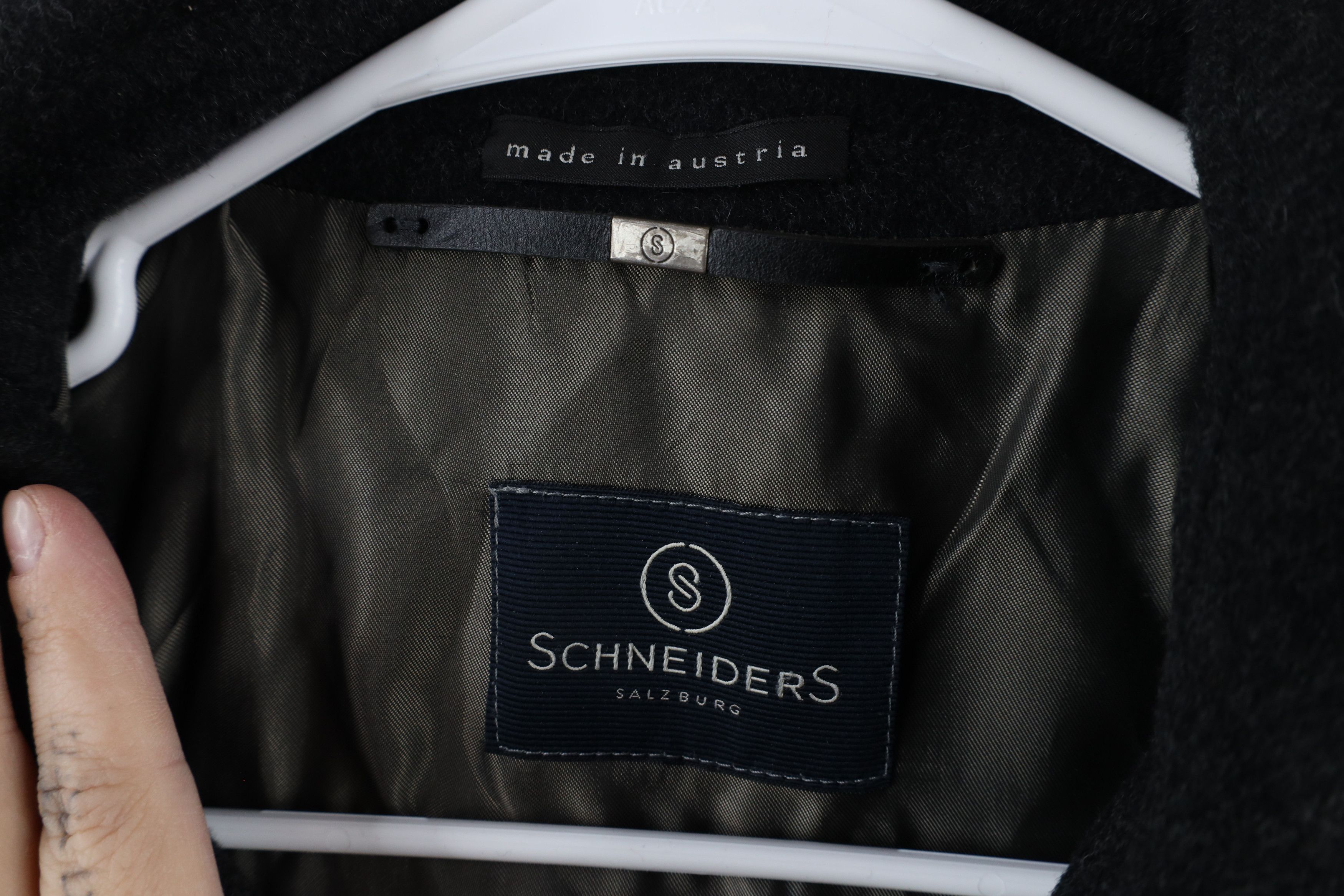 Schneiders × Vintage Schneiders Salzburg Blend Overcoat Jacket Dark Gray Size US XL / EU 56 / 4 - 6 Thumbnail