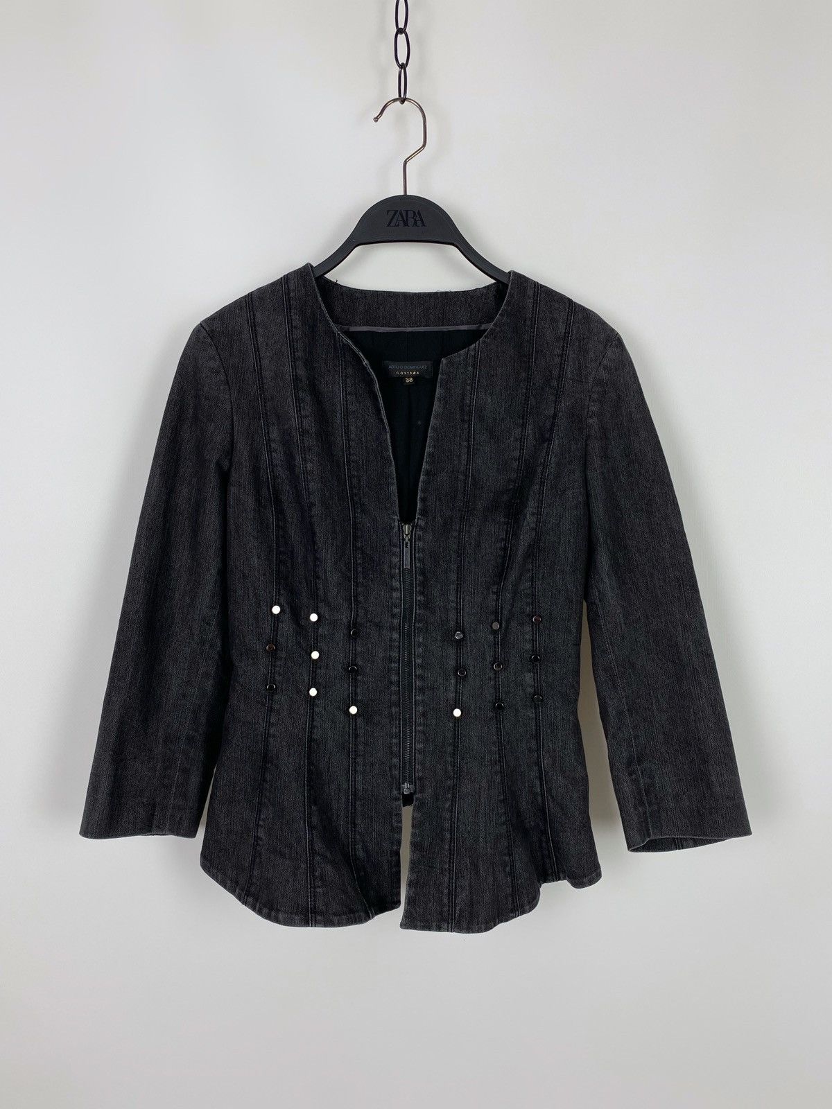 Adolfo Dominguez Adolfo Dominguez Costura Denim Jacket Size XS / US 0-2 / IT 36-38 - 3 Thumbnail