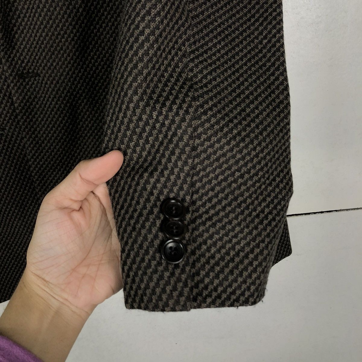 Armani Collezioni × Designer × Vintage 📌VINTAGE ARMANI COLLEZIONI MADE IN ITALY TARTAN DESIGN Size US M / EU 48-50 / 2 - 16 Thumbnail
