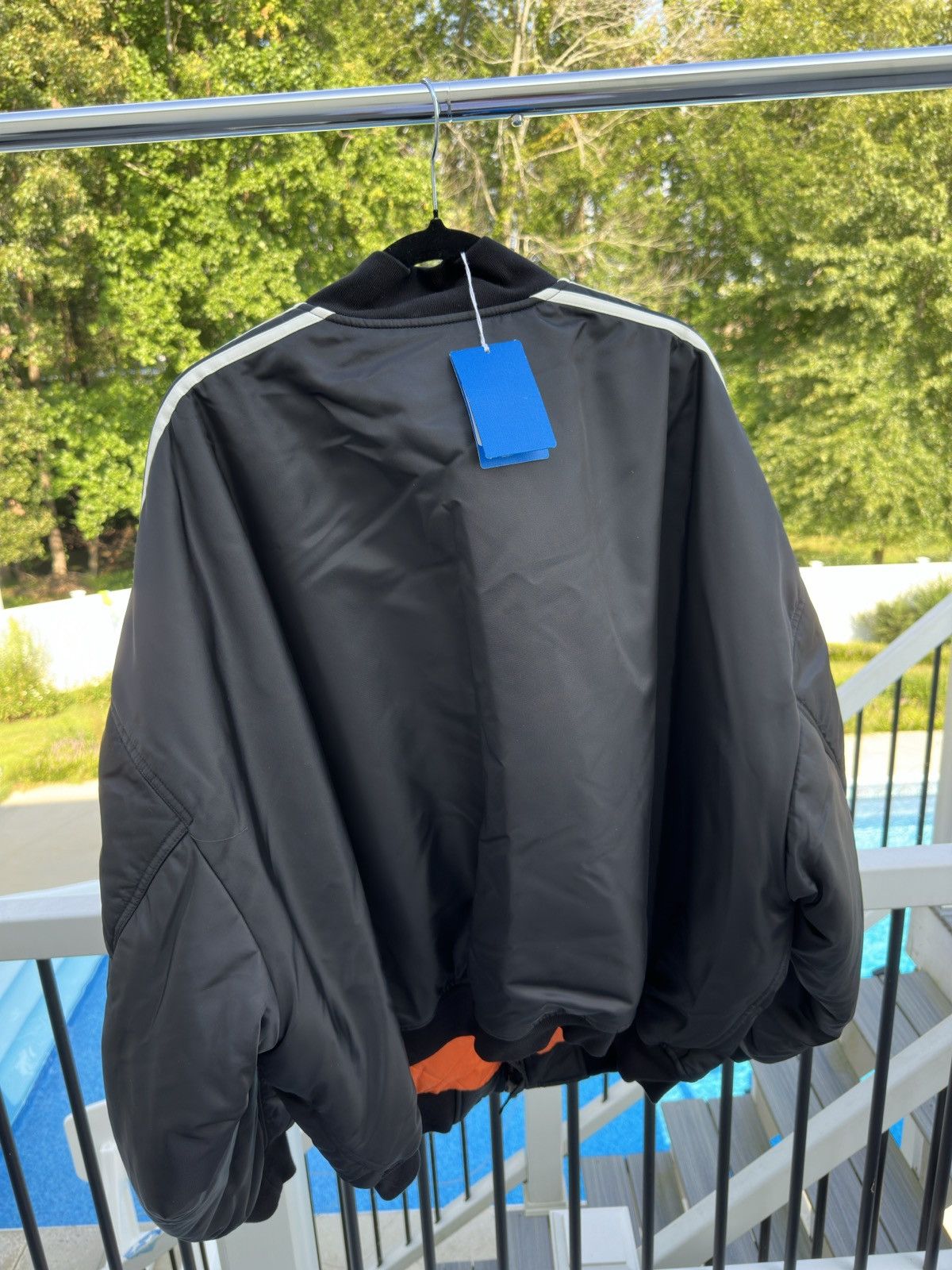 Balenciaga Balenciaga X Adidas Striped Bomber Size US XS / EU 42 / 0 - 4 Thumbnail