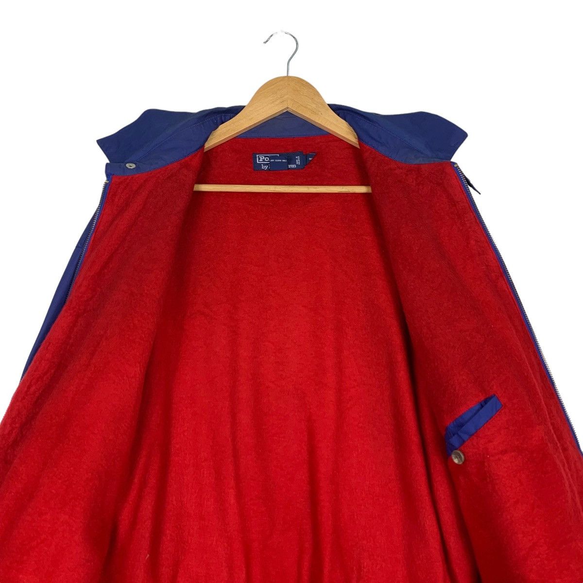 Polo Ralph Lauren POLO RALPH LAUREN Red Fleece Lined Blue Jacket #1124-C51 Size US XL / EU 56 / 4 - 12 Thumbnail