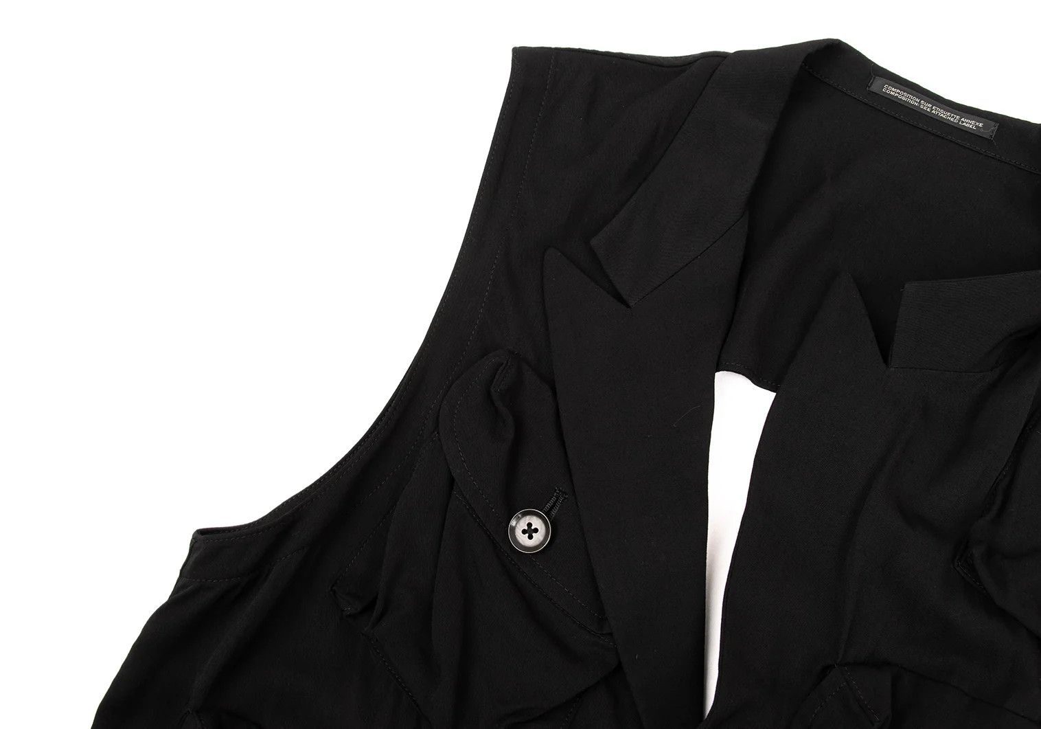 Yohji Yamamoto Yohji Yamamoto Multi-Pocket Rayon Vest Size US M / EU 48-50 / 2 - 5 Thumbnail