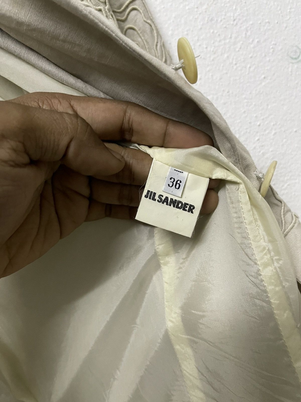 Jil Sander 1990s JIL SANDER EMBROIDERED FORMAL SUIT RARE DESIGN Size XS / US 0-2 / IT 36-38 - 19 Thumbnail