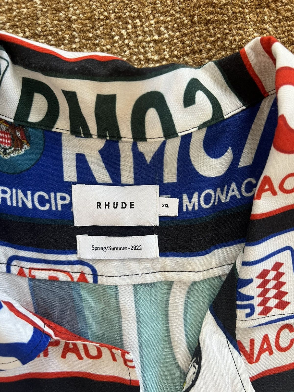 Rhude Rhude license plate italy shirt Size US XL / EU 56 / 4 - 2 Thumbnail
