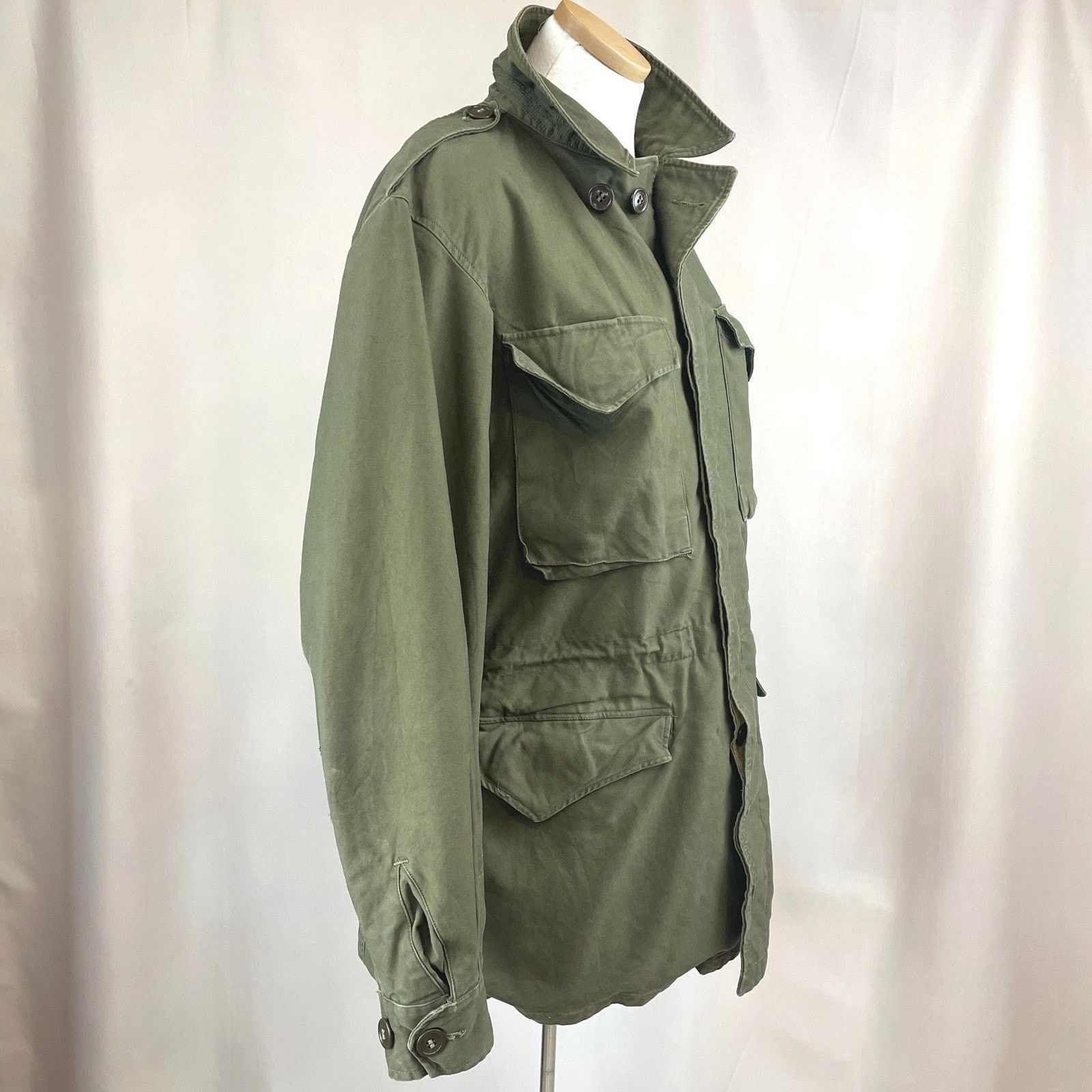 Vintage Army Field Jacket M1943 (36L) Military Distressed Gorp 50s Size US M / EU 48-50 / 2 - 3 Thumbnail