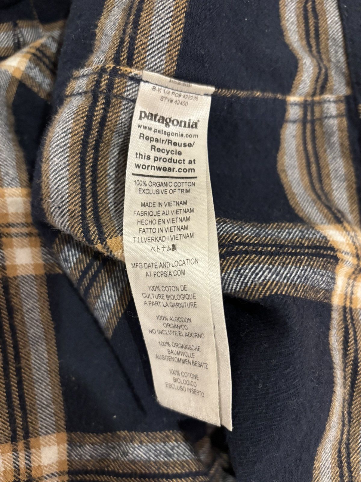 Patagonia Fjord Mid-weight Flannel Shirt Size US M / EU 48-50 / 2 - 4 Thumbnail